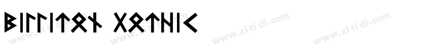 Billiton Gothic字体转换